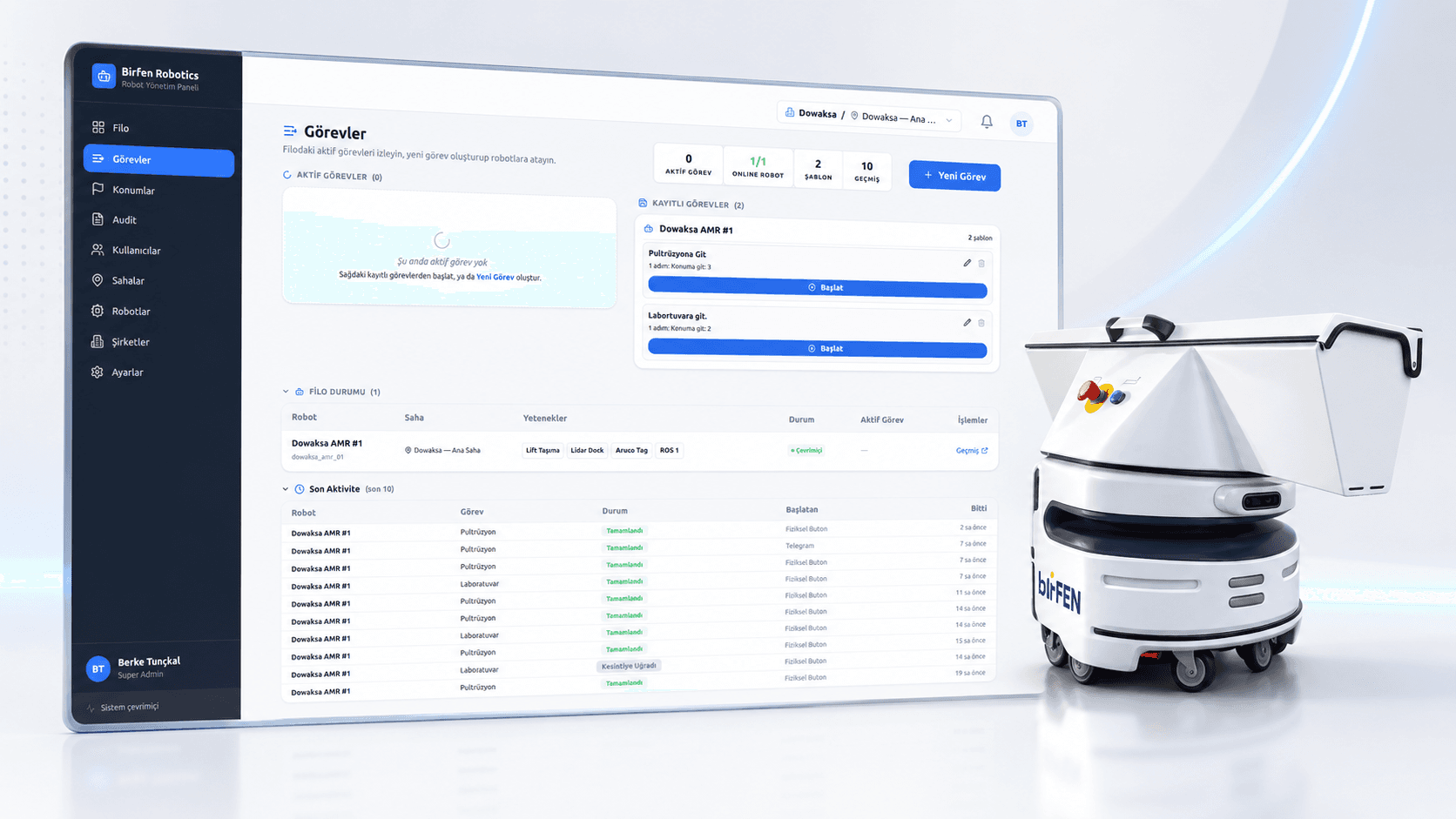 Birfen Fleet — Tüm robotlarınızı tek panelden yöneten merkezi filo yönetim sistemi thumb 3